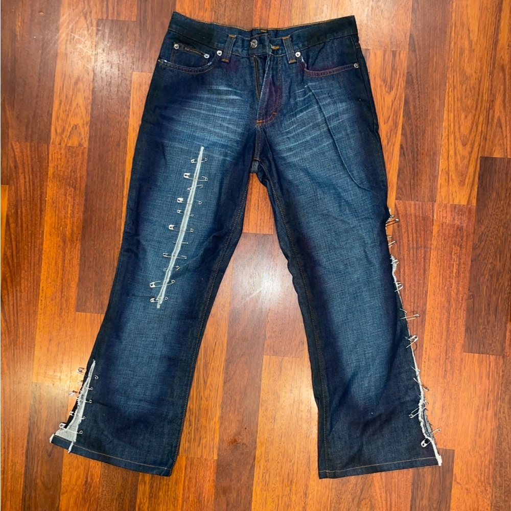 dolce & gabbana safety pin jeans